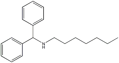 (diphenylmethyl)(heptyl)amine 结构式