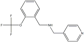 (pyridin-4-ylmethyl)({[2-(trifluoromethoxy)phenyl]methyl})amine 结构式