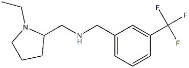 [(1-ethylpyrrolidin-2-yl)methyl]({[3-(trifluoromethyl)phenyl]methyl})amine 结构式