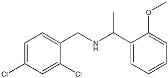 [(2,4-dichlorophenyl)methyl][1-(2-methoxyphenyl)ethyl]amine 结构式