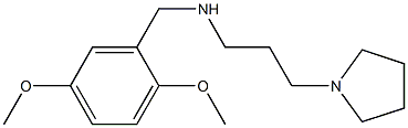 [(2,5-dimethoxyphenyl)methyl][3-(pyrrolidin-1-yl)propyl]amine 结构式