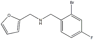 [(2-bromo-4-fluorophenyl)methyl](furan-2-ylmethyl)amine 结构式