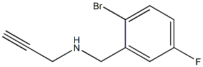 [(2-bromo-5-fluorophenyl)methyl](prop-2-yn-1-yl)amine 结构式