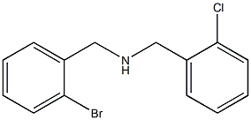 [(2-bromophenyl)methyl][(2-chlorophenyl)methyl]amine 结构式