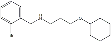 [(2-bromophenyl)methyl][3-(cyclohexyloxy)propyl]amine 结构式