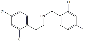 [(2-chloro-4-fluorophenyl)methyl][2-(2,4-dichlorophenyl)ethyl]amine 结构式