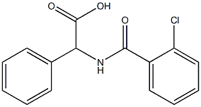 [(2-chlorobenzoyl)amino](phenyl)acetic acid 结构式