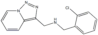 [(2-chlorophenyl)methyl]({[1,2,4]triazolo[3,4-a]pyridin-3-ylmethyl})amine 结构式