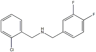 [(2-chlorophenyl)methyl][(3,4-difluorophenyl)methyl]amine 结构式