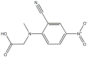 [(2-cyano-4-nitrophenyl)(methyl)amino]acetic acid 结构式