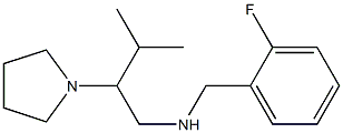 [(2-fluorophenyl)methyl][3-methyl-2-(pyrrolidin-1-yl)butyl]amine 结构式