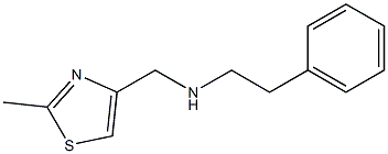 [(2-methyl-1,3-thiazol-4-yl)methyl](2-phenylethyl)amine 结构式