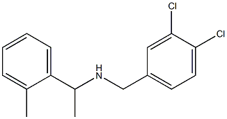 [(3,4-dichlorophenyl)methyl][1-(2-methylphenyl)ethyl]amine 结构式