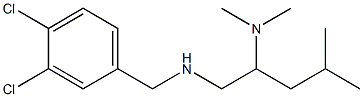 [(3,4-dichlorophenyl)methyl][2-(dimethylamino)-4-methylpentyl]amine 结构式