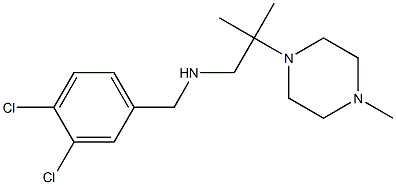 [(3,4-dichlorophenyl)methyl][2-methyl-2-(4-methylpiperazin-1-yl)propyl]amine 结构式