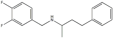 [(3,4-difluorophenyl)methyl](4-phenylbutan-2-yl)amine 结构式