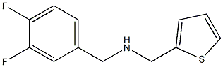 [(3,4-difluorophenyl)methyl](thiophen-2-ylmethyl)amine 结构式