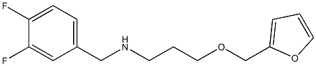 [(3,4-difluorophenyl)methyl][3-(furan-2-ylmethoxy)propyl]amine 结构式