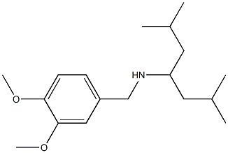[(3,4-dimethoxyphenyl)methyl](2,6-dimethylheptan-4-yl)amine 结构式