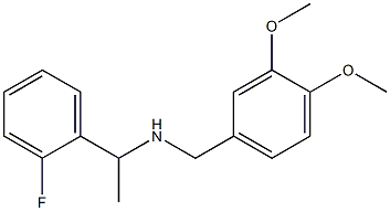 [(3,4-dimethoxyphenyl)methyl][1-(2-fluorophenyl)ethyl]amine 结构式