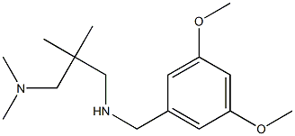 [(3,5-dimethoxyphenyl)methyl]({2-[(dimethylamino)methyl]-2-methylpropyl})amine 结构式