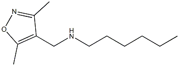 [(3,5-dimethyl-1,2-oxazol-4-yl)methyl](hexyl)amine 结构式