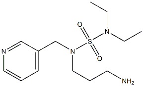 [(3-aminopropyl)(pyridin-3-ylmethyl)sulfamoyl]diethylamine 结构式