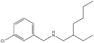 [(3-chlorophenyl)methyl](2-ethylhexyl)amine 结构式