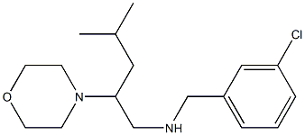 [(3-chlorophenyl)methyl][4-methyl-2-(morpholin-4-yl)pentyl]amine 结构式