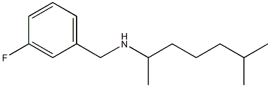 [(3-fluorophenyl)methyl](6-methylheptan-2-yl)amine 结构式