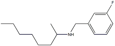 [(3-fluorophenyl)methyl](octan-2-yl)amine 结构式