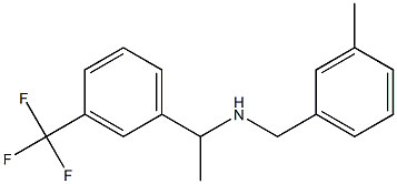 [(3-methylphenyl)methyl]({1-[3-(trifluoromethyl)phenyl]ethyl})amine 结构式