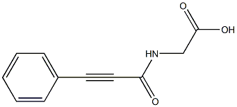 [(3-phenylprop-2-ynoyl)amino]acetic acid 结构式