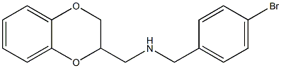 [(4-bromophenyl)methyl](2,3-dihydro-1,4-benzodioxin-2-ylmethyl)amine 结构式