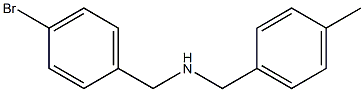 [(4-bromophenyl)methyl][(4-methylphenyl)methyl]amine 结构式