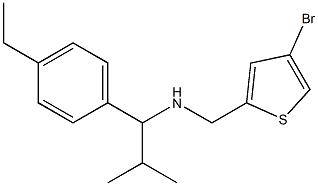[(4-bromothiophen-2-yl)methyl][1-(4-ethylphenyl)-2-methylpropyl]amine 结构式