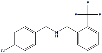 [(4-chlorophenyl)methyl]({1-[2-(trifluoromethyl)phenyl]ethyl})amine 结构式