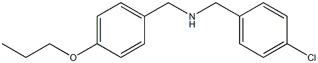 [(4-chlorophenyl)methyl][(4-propoxyphenyl)methyl]amine 结构式