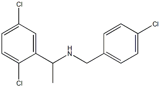 [(4-chlorophenyl)methyl][1-(2,5-dichlorophenyl)ethyl]amine 结构式