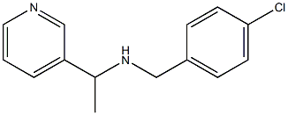 [(4-chlorophenyl)methyl][1-(pyridin-3-yl)ethyl]amine 结构式