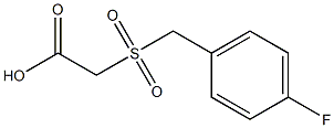 [(4-fluorobenzyl)sulfonyl]acetic acid 结构式