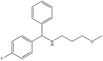 [(4-fluorophenyl)(phenyl)methyl](3-methoxypropyl)amine 结构式