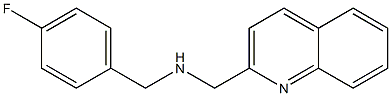 [(4-fluorophenyl)methyl](quinolin-2-ylmethyl)amine 结构式