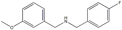 [(4-fluorophenyl)methyl][(3-methoxyphenyl)methyl]amine 结构式