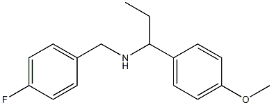 [(4-fluorophenyl)methyl][1-(4-methoxyphenyl)propyl]amine 结构式