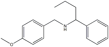 [(4-methoxyphenyl)methyl](1-phenylbutyl)amine 结构式