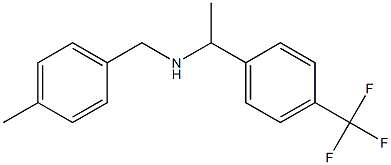 [(4-methylphenyl)methyl]({1-[4-(trifluoromethyl)phenyl]ethyl})amine 结构式