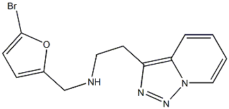 [(5-bromofuran-2-yl)methyl](2-{[1,2,4]triazolo[3,4-a]pyridin-3-yl}ethyl)amine 结构式