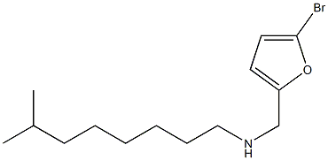 [(5-bromofuran-2-yl)methyl](7-methyloctyl)amine 结构式