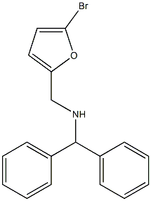 [(5-bromofuran-2-yl)methyl](diphenylmethyl)amine 结构式